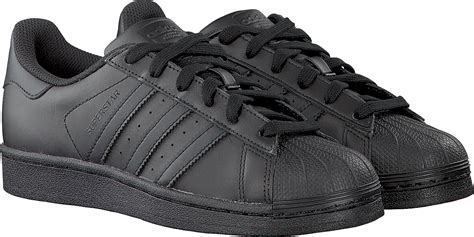 adidas superstar schoenen dames zwart wit rood rose|Zwarte Superstars .